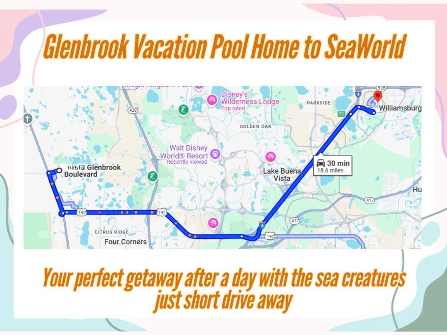 Glenbrook Vacation Poolspa Home Orlando Kültér fotó